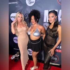 Nude sheer sparkle dress